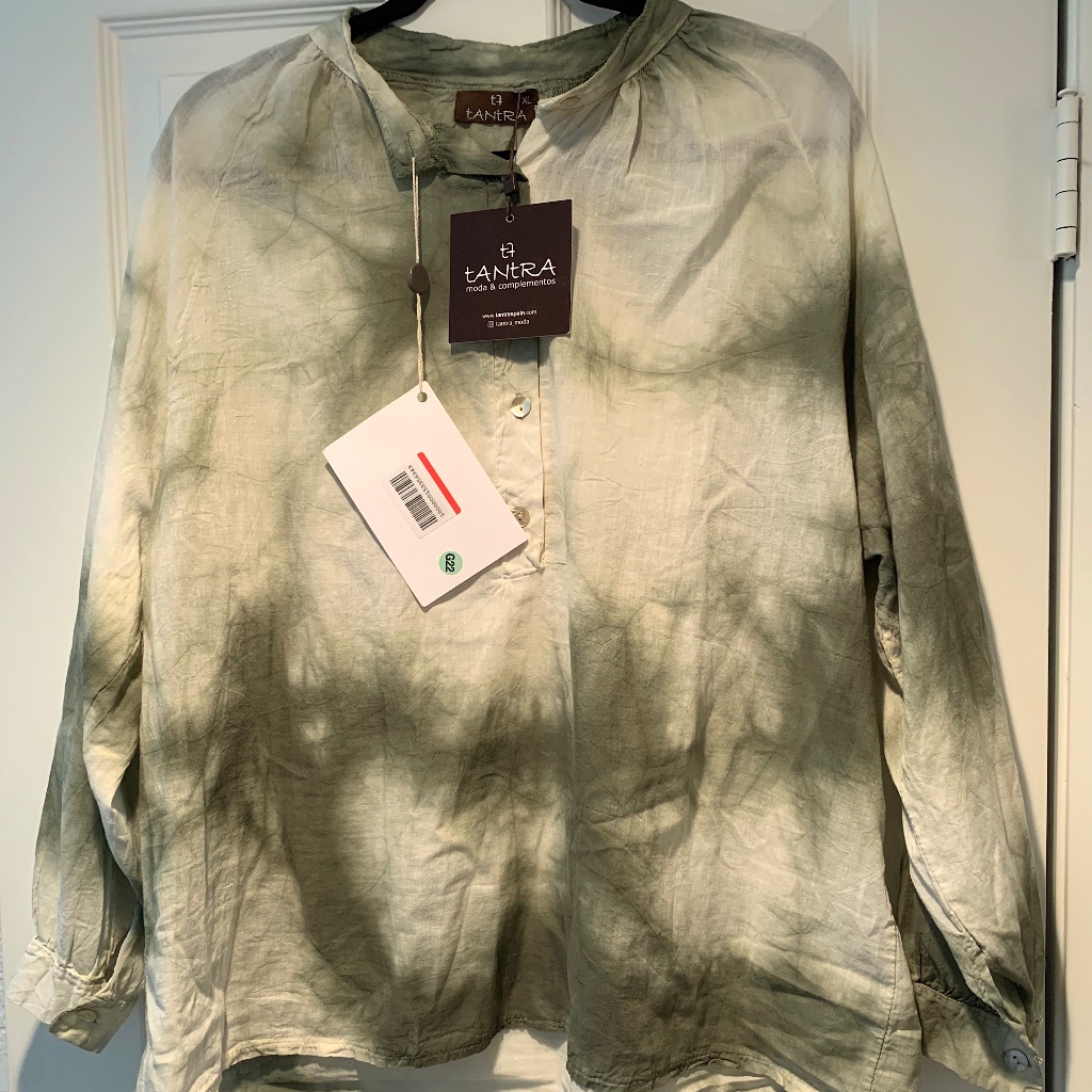Tantra Brand (Imported) Tie-Dyed Cotton Boho Blouse New W/Tags